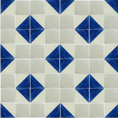 TalaMex Mexican White Talavera Tile