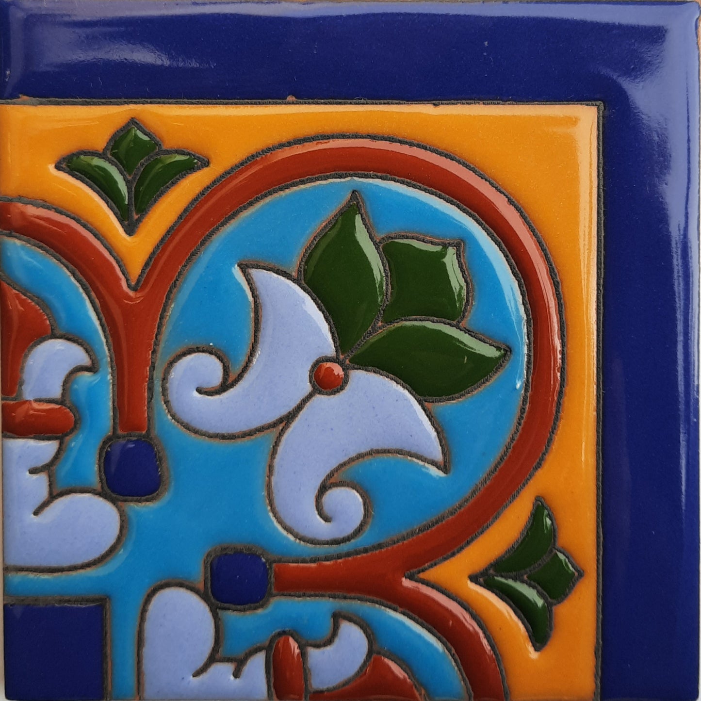 talamex_corner_aqua_raised_talavera_mexican_tile
