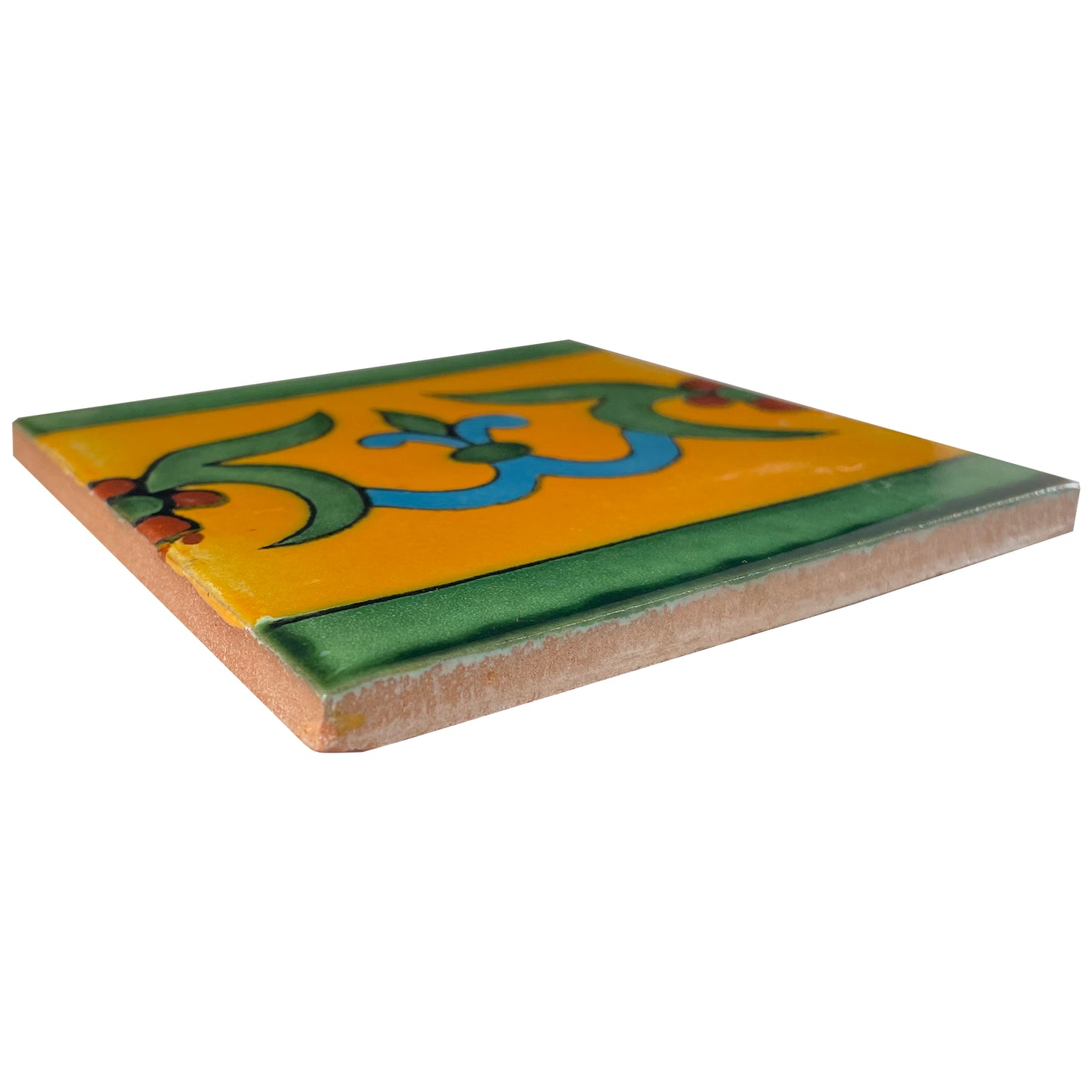 TalaMex Yellow Liz Talavera Mexican Tile
