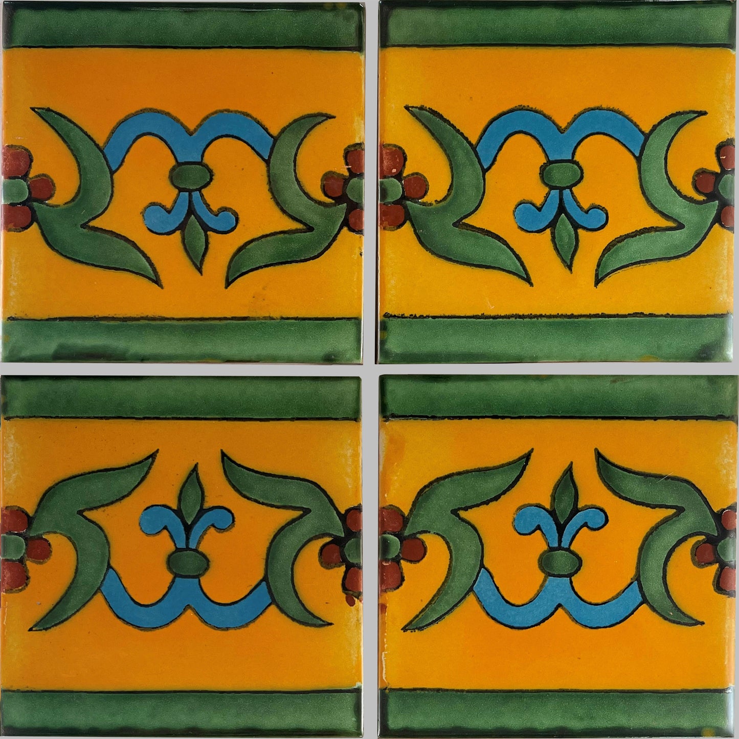 TalaMex Yellow Liz Talavera Mexican Tile