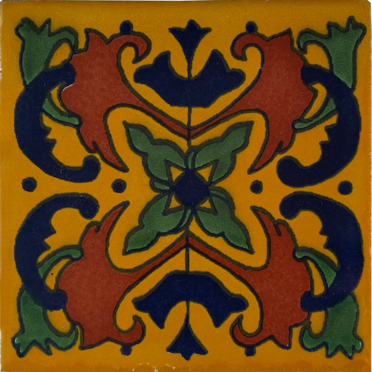 talamex_yellow_butterfly_talavera_mexican_tile