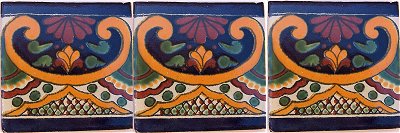TalaMex Greca C Talavera Mexican Tile