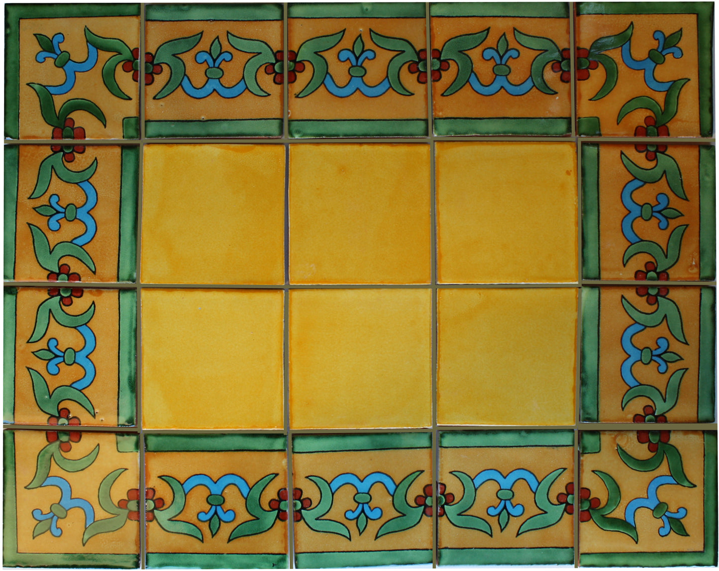 TalaMex Yellow Liz Talavera Mexican Tile