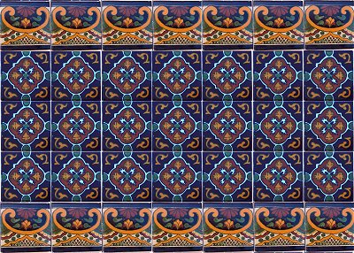 TalaMex Blue Granada Talavera Mexican Tile