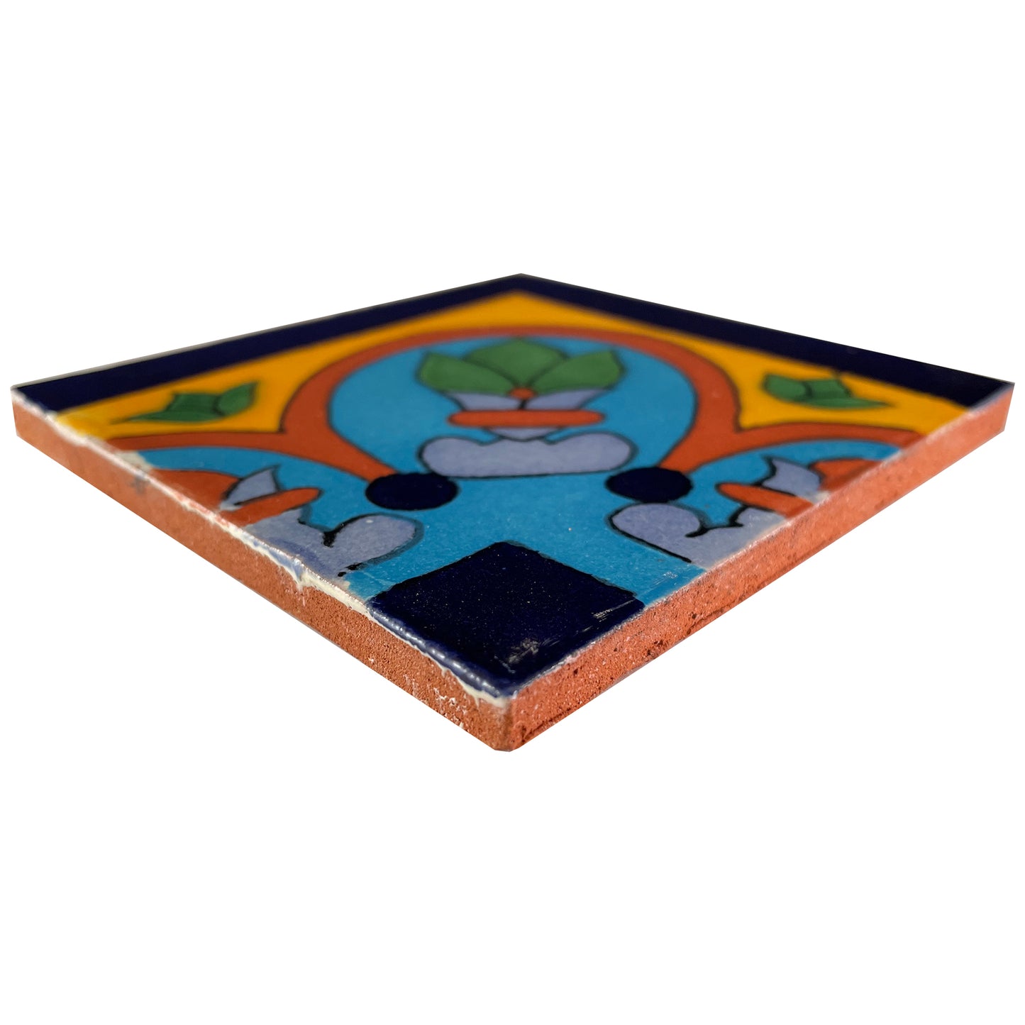 TalaMex Corner Aqua Talavera Mexican Tile