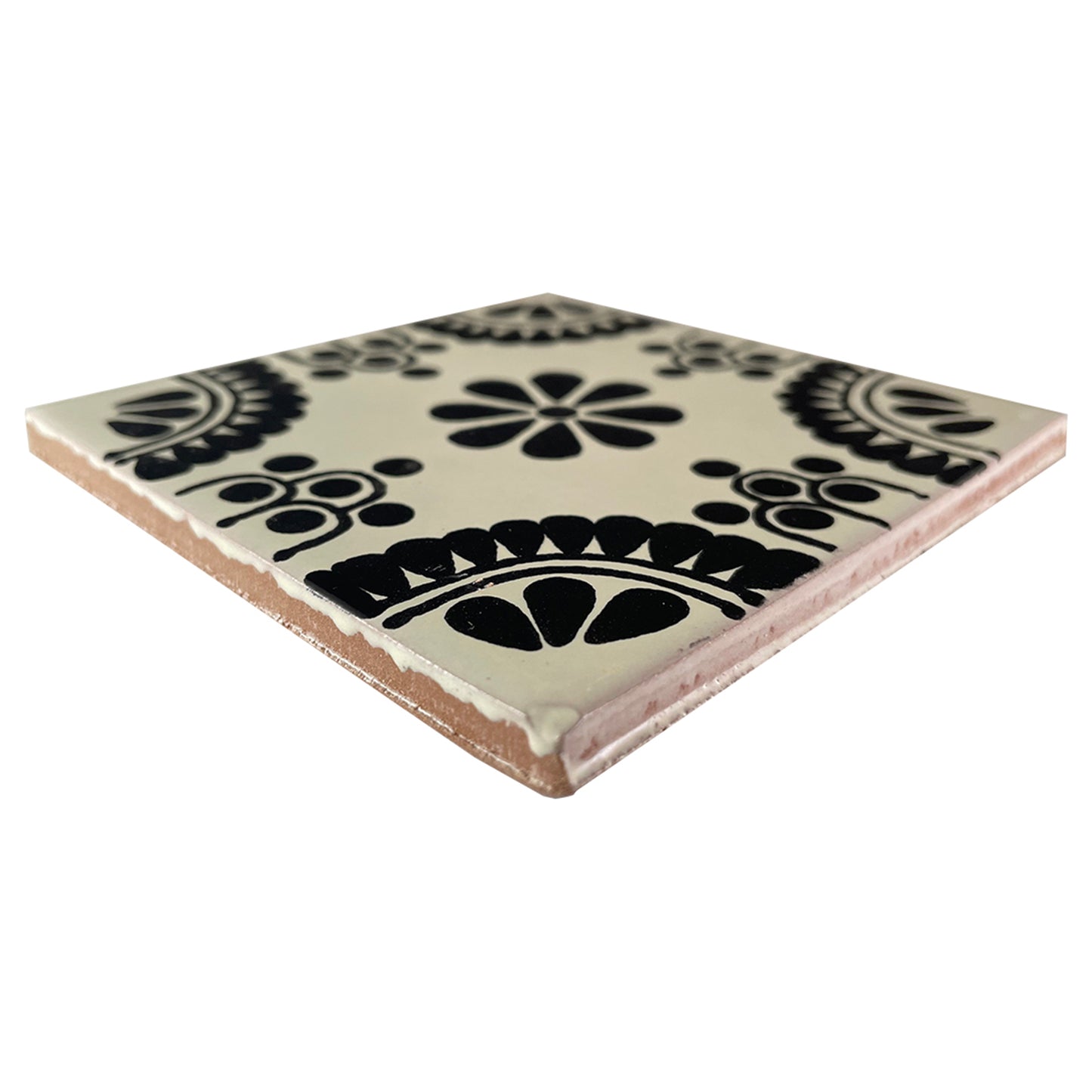 TalaMex Black Madrid Talavera Mexican Tile