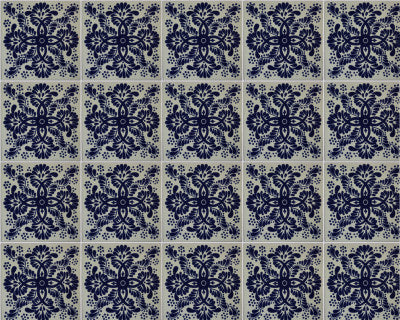 TalaMex Blue Web Talavera Mexican Tile
