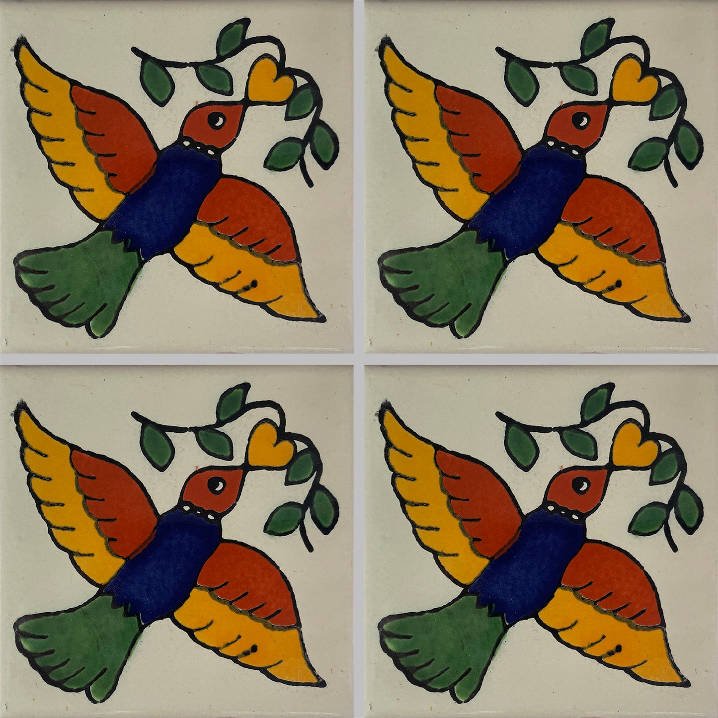 TalaMex Dove Talavera Mexican Tile