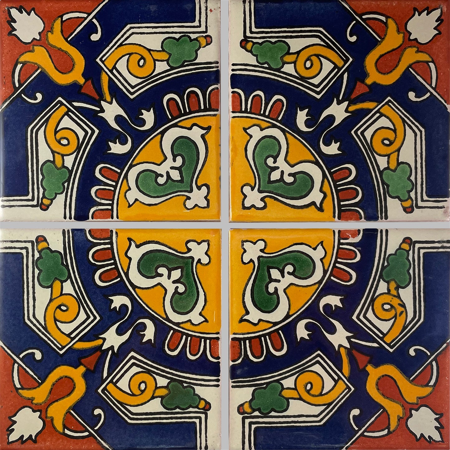 TalaMex Medallion Talavera Mexican Tile