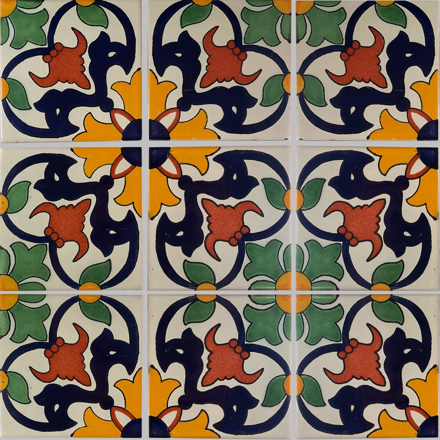 TalaMex Hortensia Talavera Mexican Tile