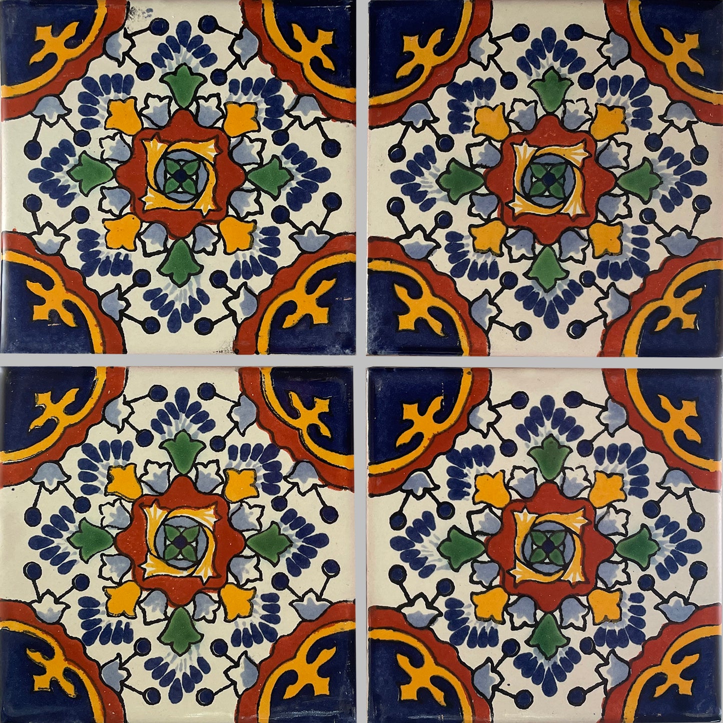 TalaMex Blue Gerona Talavera Mexican Tile