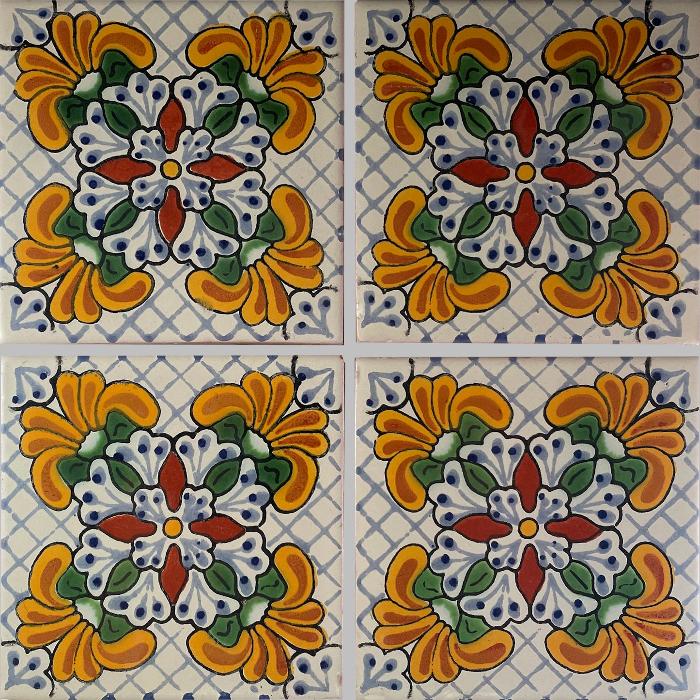 TalaMex Blossom Talavera Mexican Tile