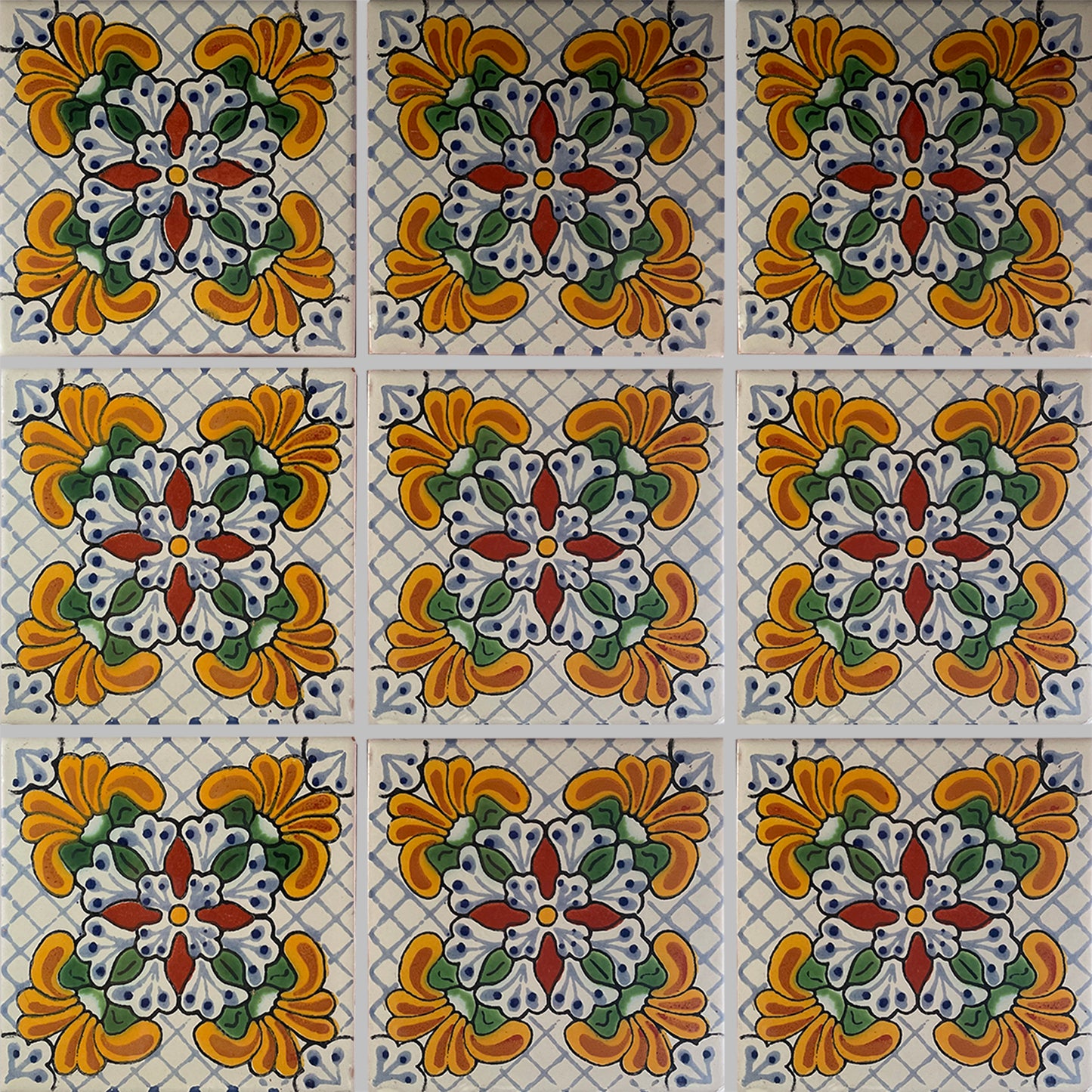 TalaMex Blossom Talavera Mexican Tile