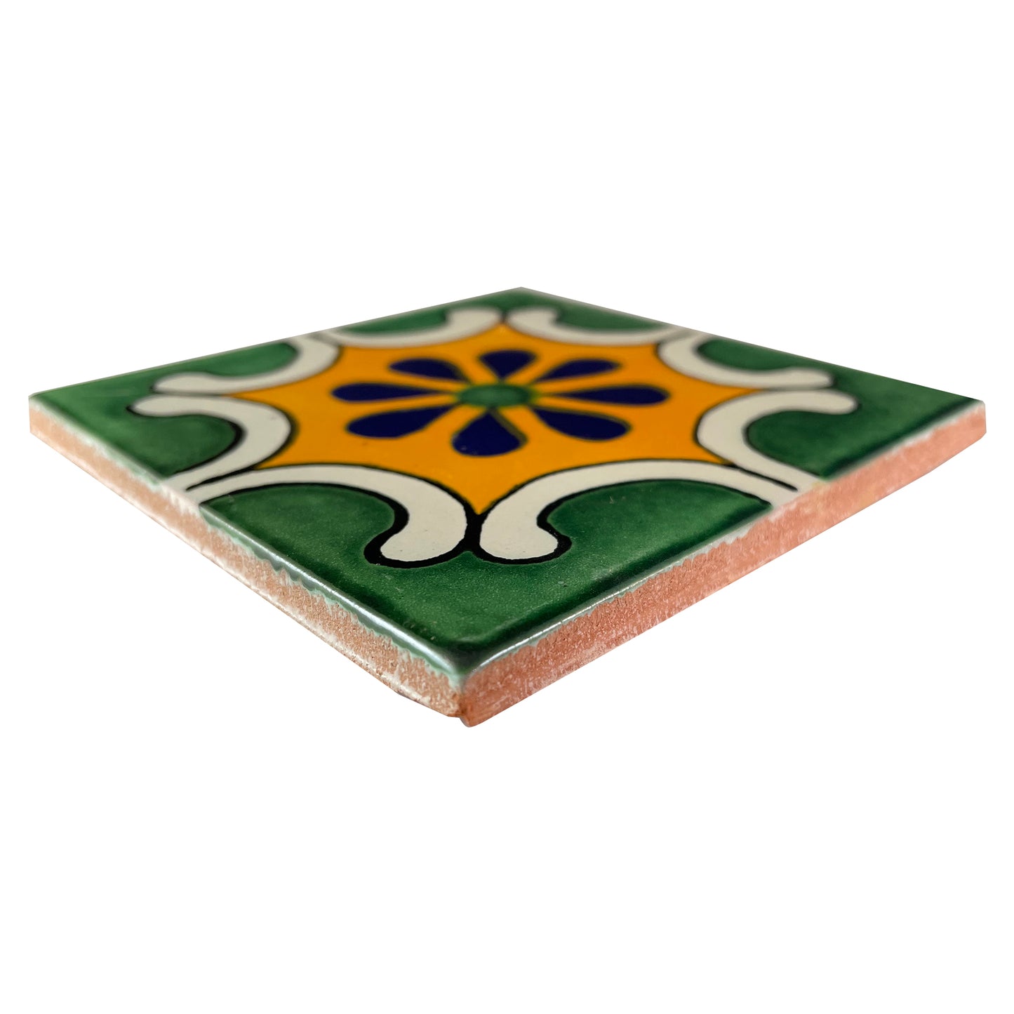 TalaMex Arab Green Talavera Mexican Tile