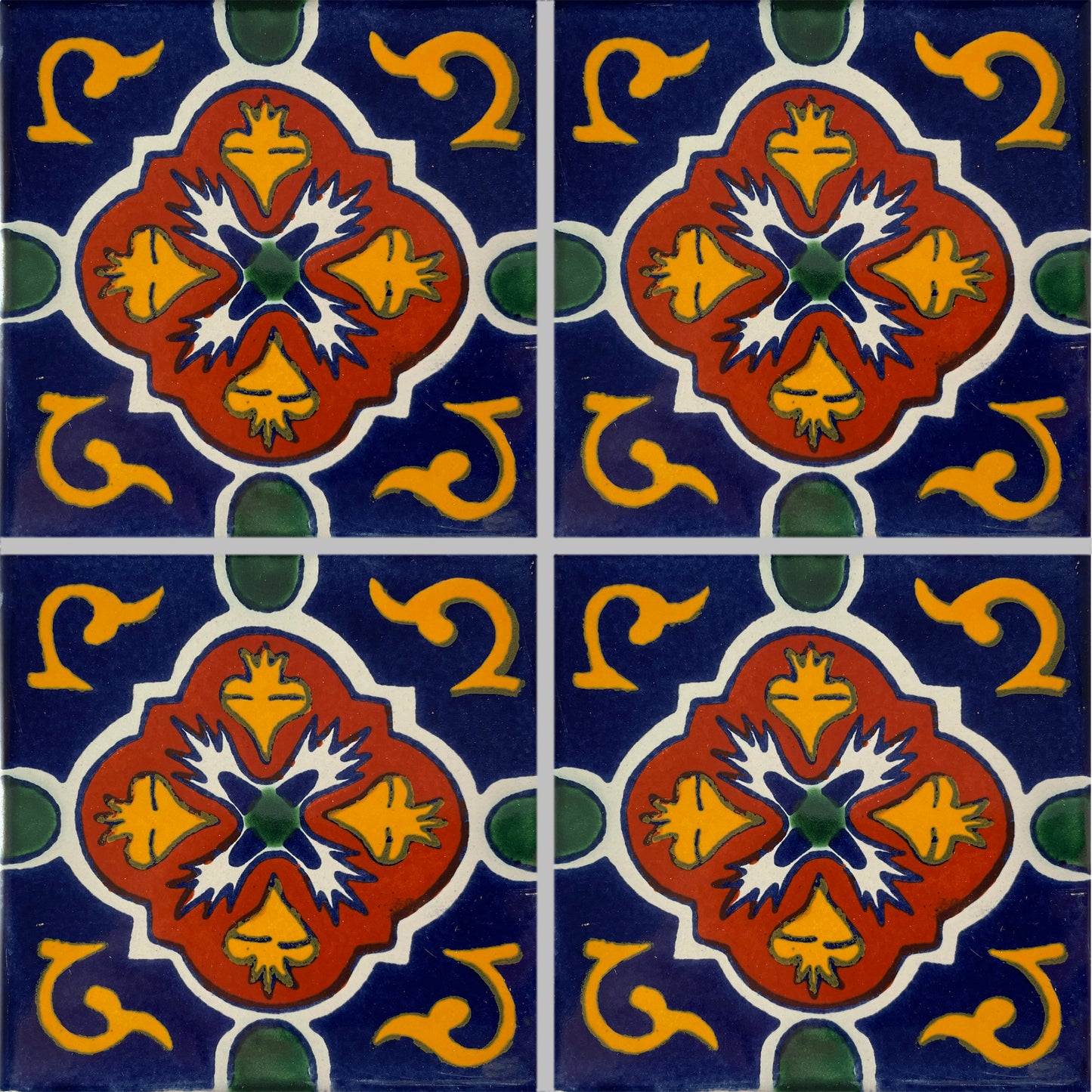 TalaMex Blue Granada Talavera Mexican Tile