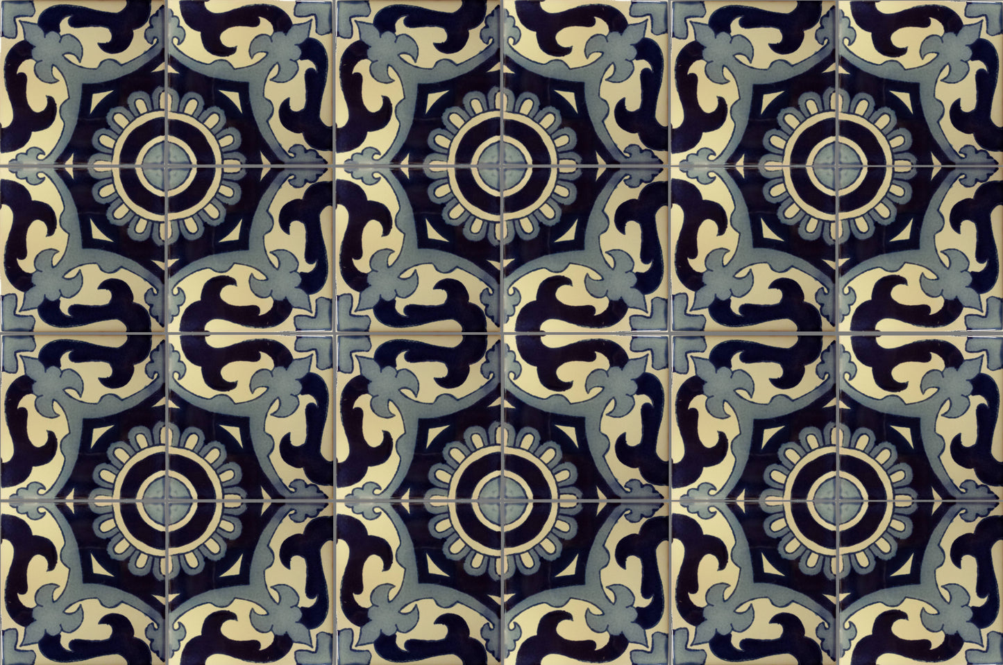 TalaMex Blue Vicenza Talavera Mexican Tile