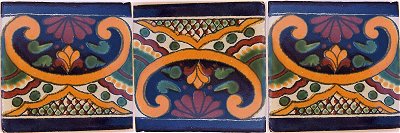 TalaMex Greca C Talavera Mexican Tile