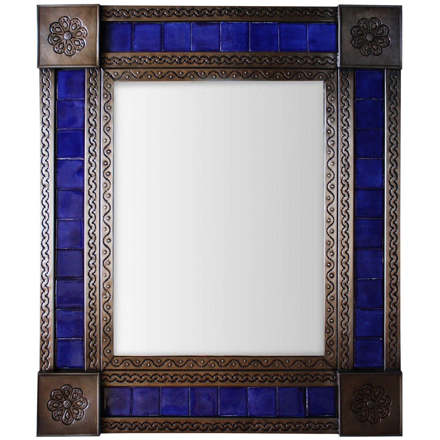talamex_medium_brown_cobalt_tile_mexican_mirror