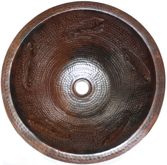 undermount_hammered_round_lizard_bathroom_copper_sink