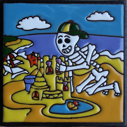 talamex_sand_castle._day-of-the-dead_clay_tile