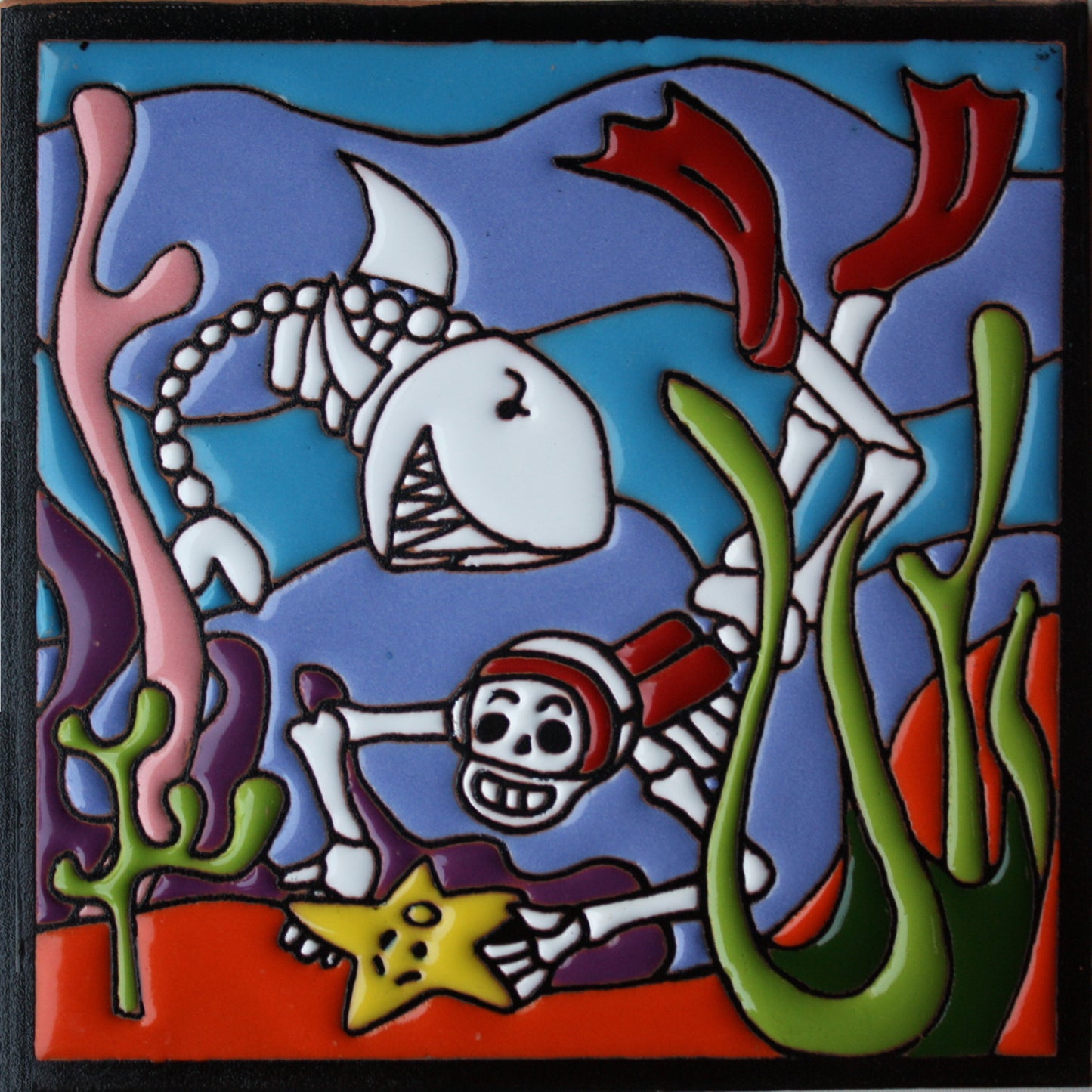 talamex_skuba_diving._day-of-the-dead_clay_tile