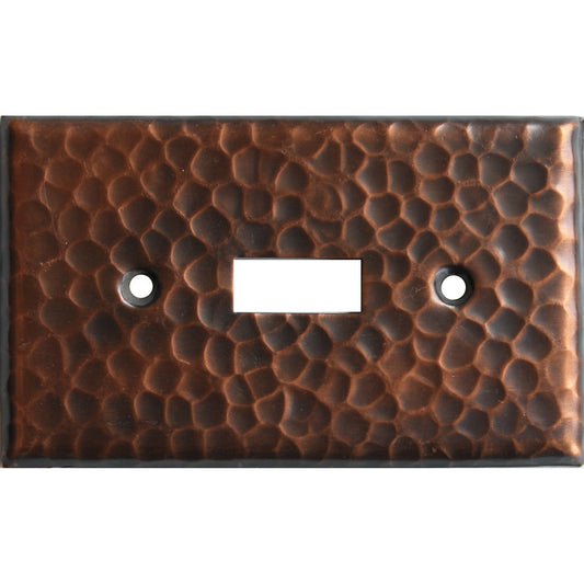 single_toggle_hammered_copper_switch_plate