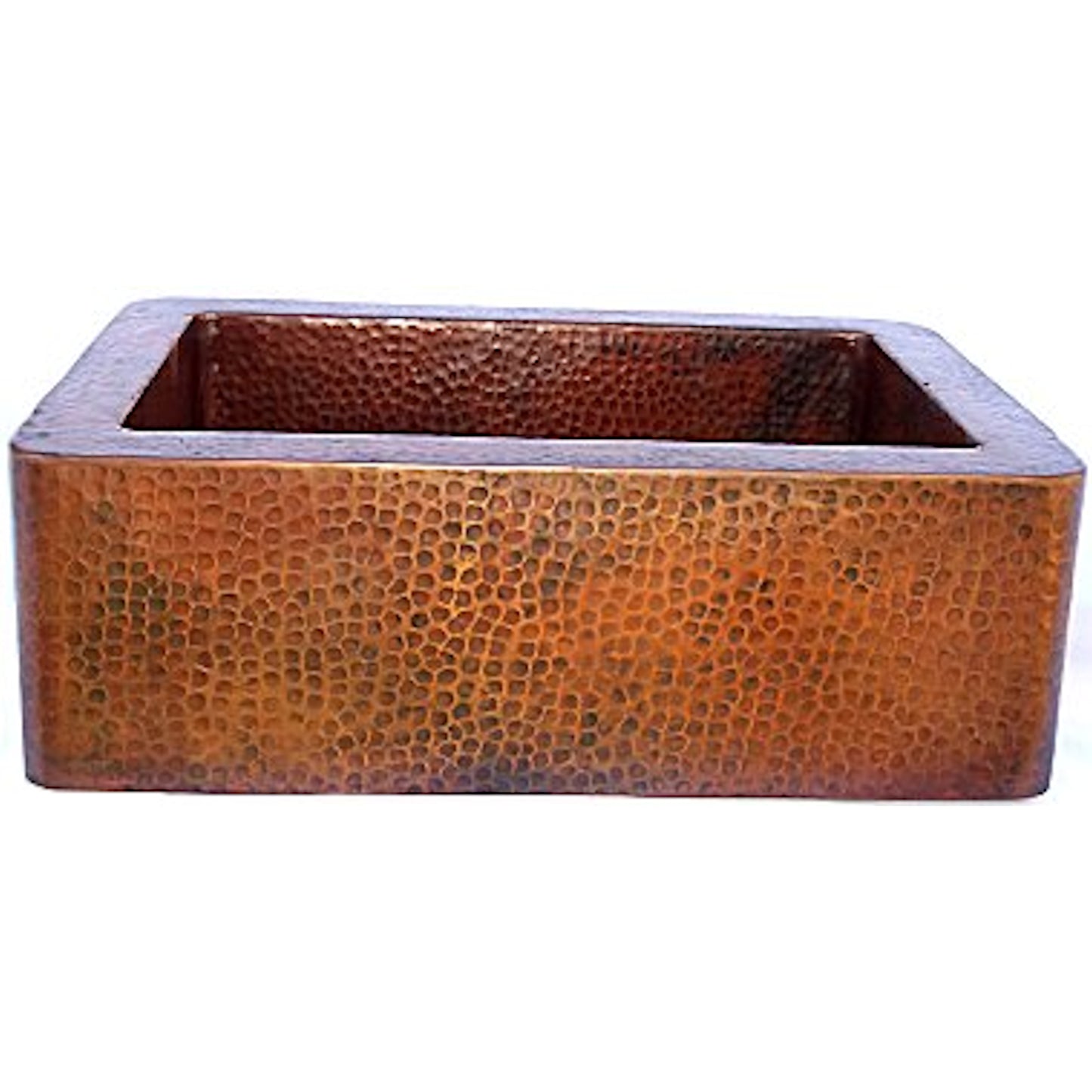 Farmhouse Hammered Copper Sink V