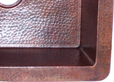 Hammered Copper Kitchen Sink III