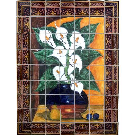 talamex_callalillies_clay_talavera_tile_mural