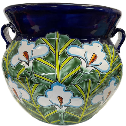 talamex_medium-sized_blue_lily_mexican_colors_talavera_ceramic_garden_pot