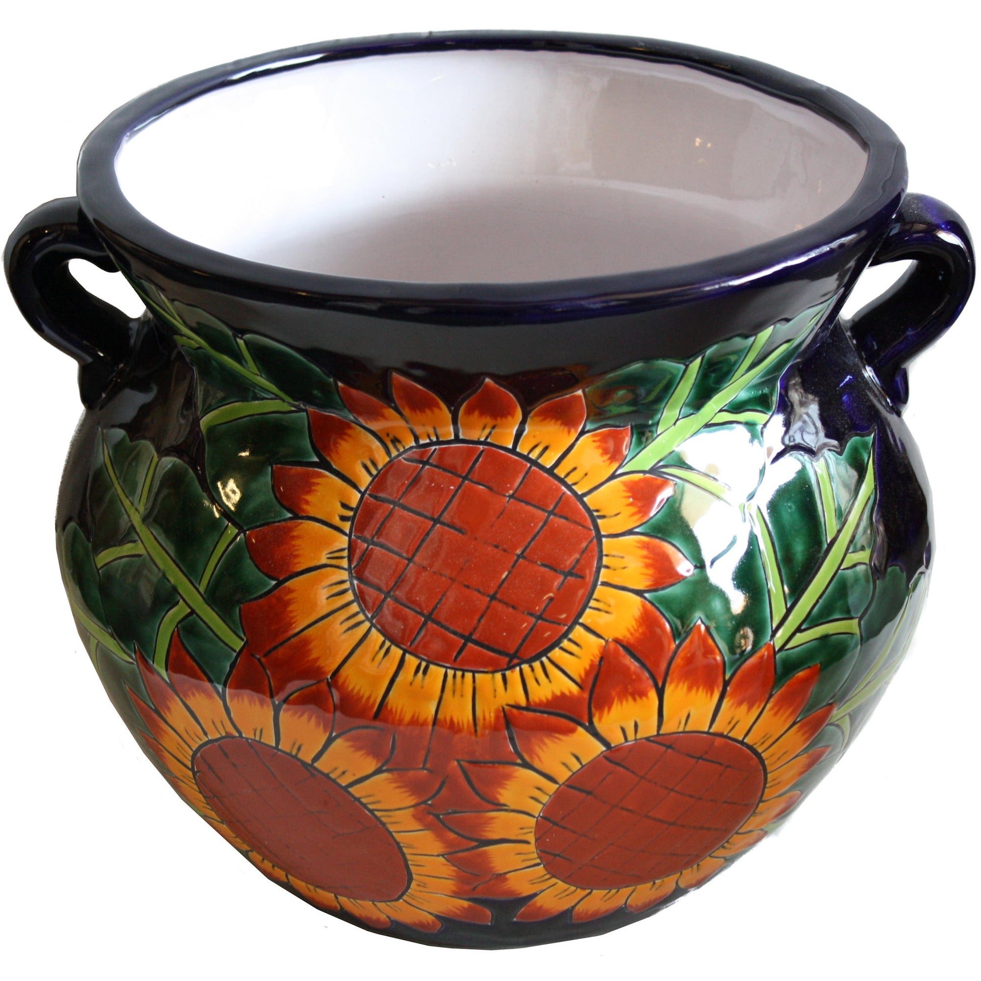 talamex_medium-sized_sunflower_mexican_colors_talavera_ceramic_garden_pot