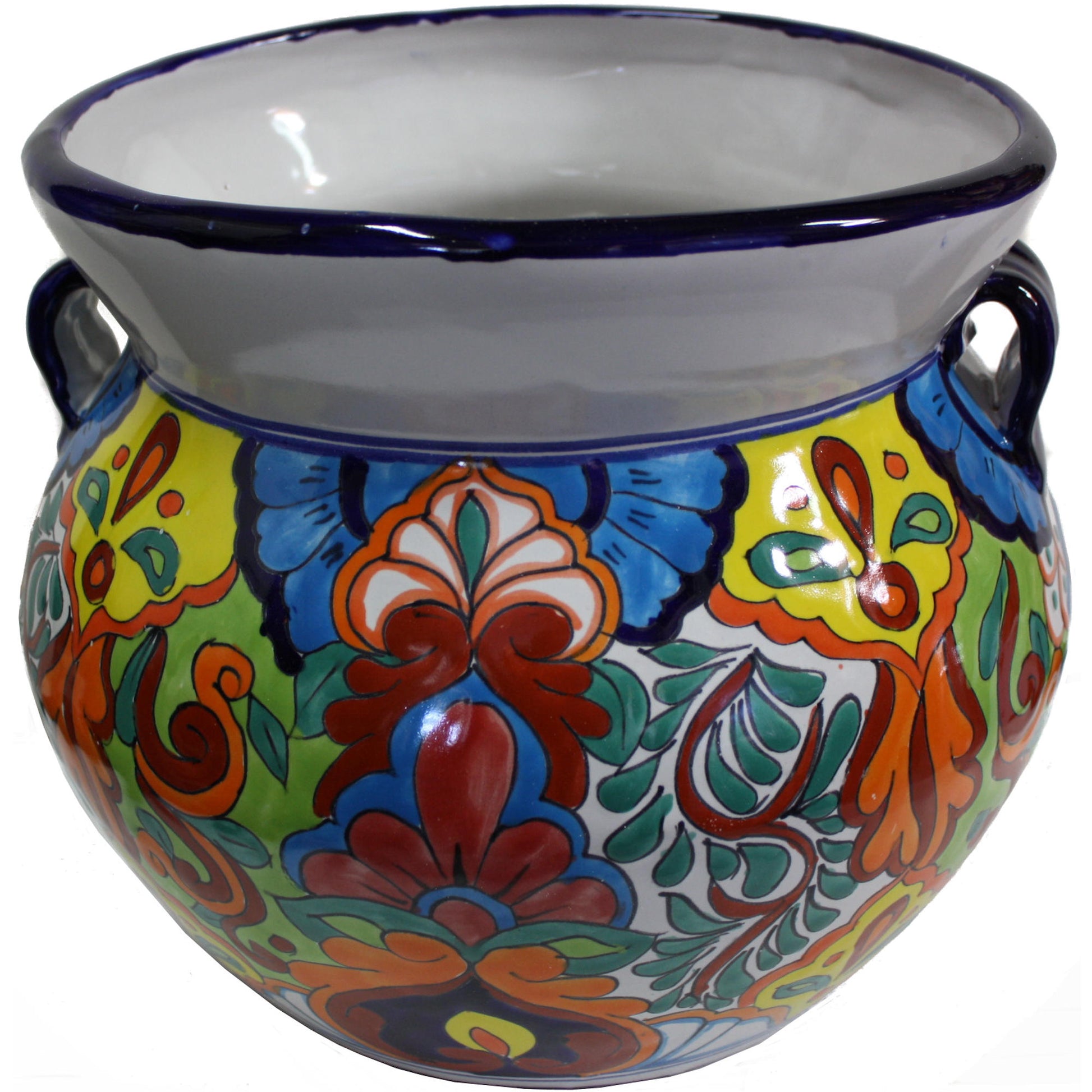 talamex_medium-sized_rainbow_mexican_colors_talavera_ceramic_garden_pot