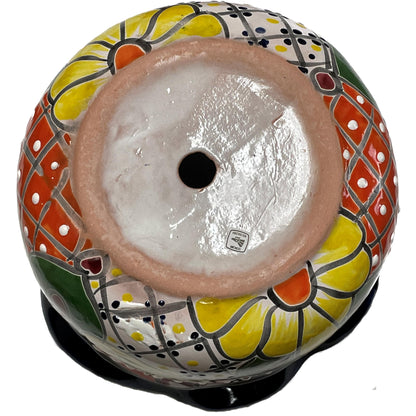 TalaMex Aranza Mexican Colors Talavera Ceramic Garden Pot