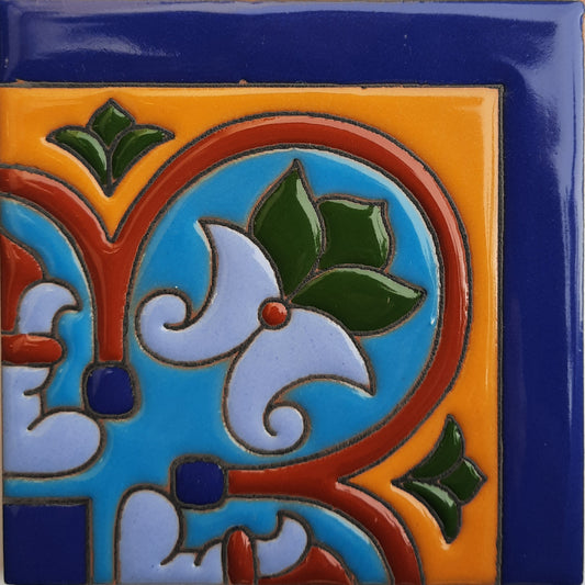 talamex_corner_aqua_raised_talavera_mexican_tile