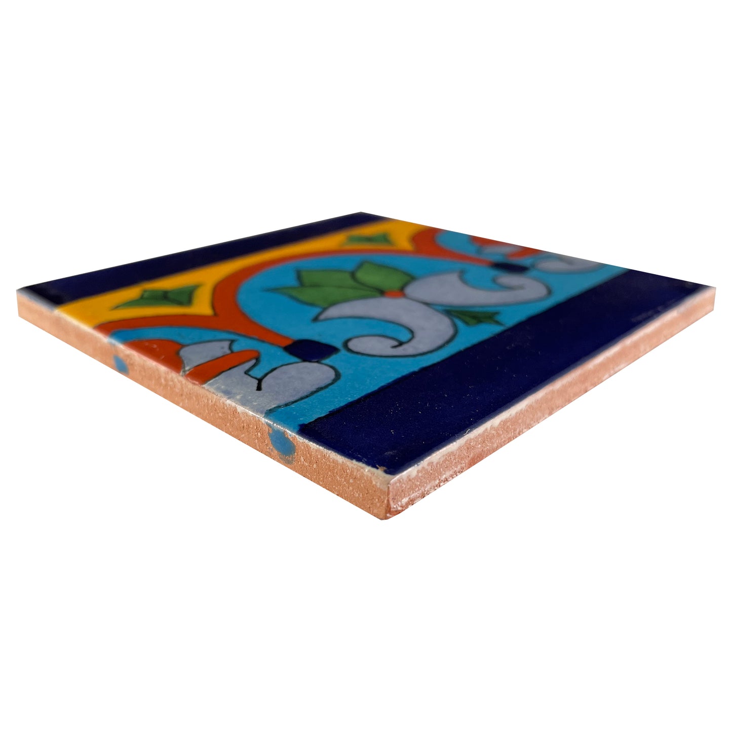 TalaMex Aqua Border Talavera Mexican Tile
