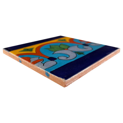 TalaMex Aqua Border Talavera Mexican Tile