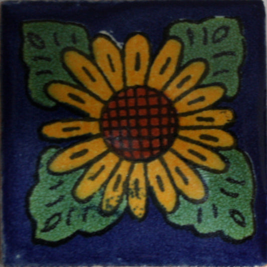 talamex_sunflower_talavera_mexican_tile