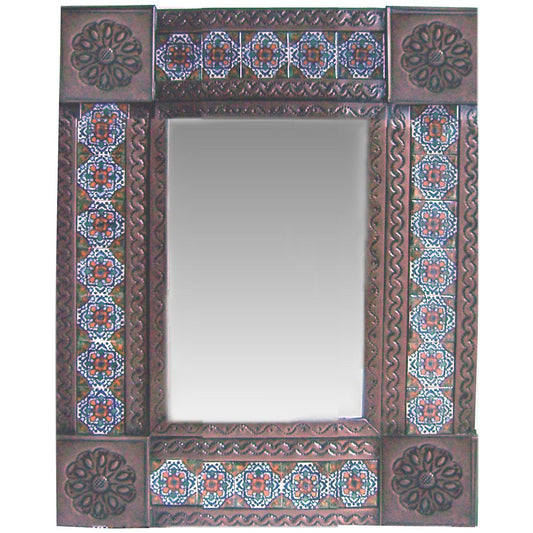 talamex_small_brown_gerona_mexican_tile_mirror