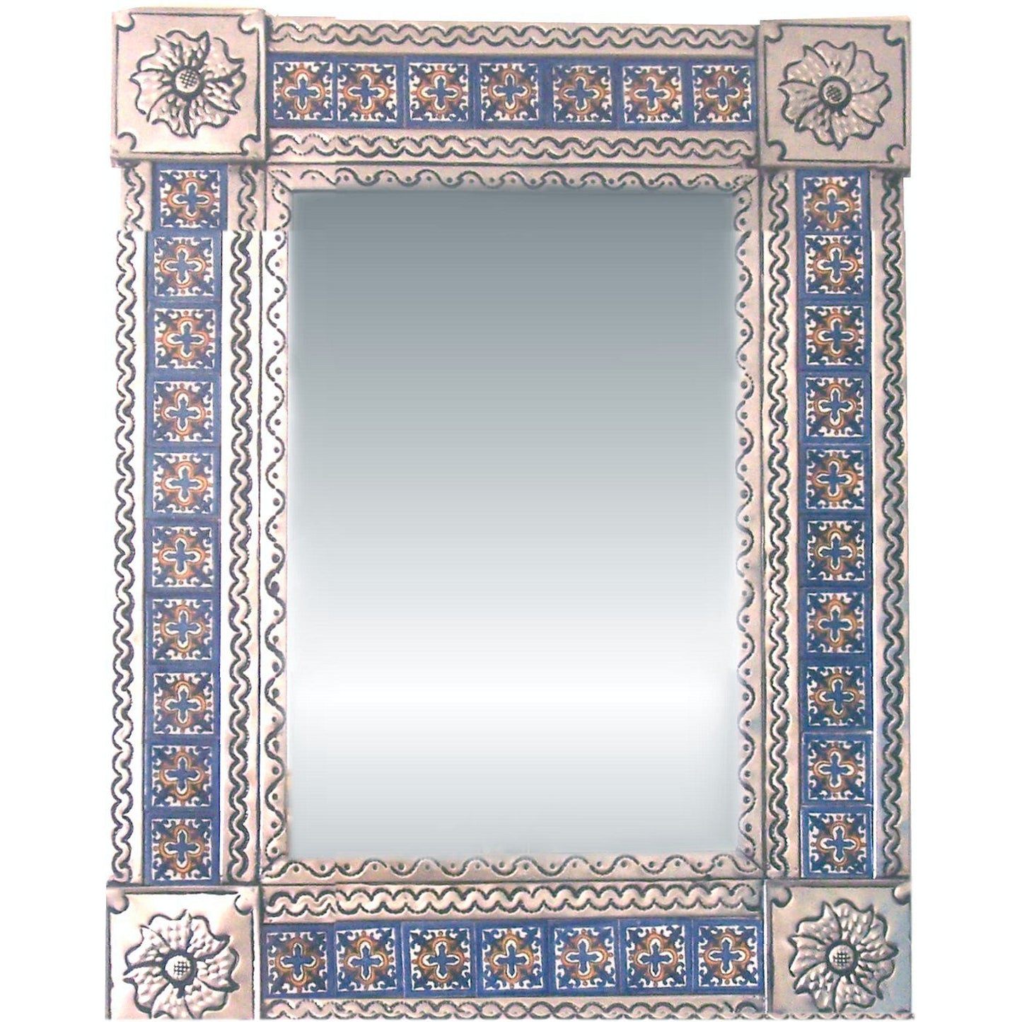 talamex_medium_silver_escudo_talavera_tile_tin_mirror