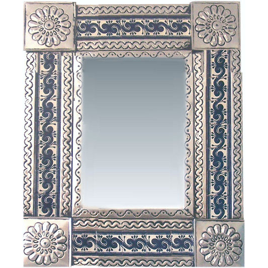 talamex_small_silver_caracol_tile_talavera_tin_mirror