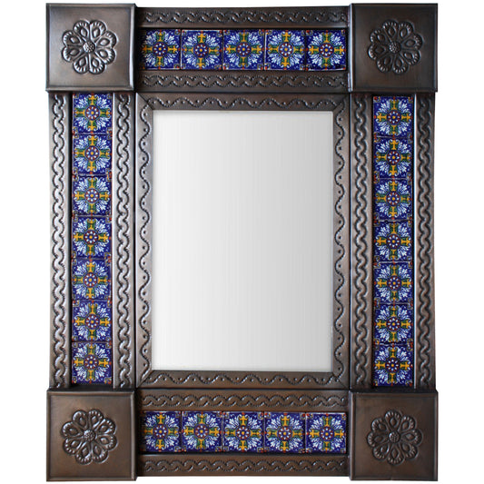 talamex_small_brown_aldeno_tile_mexican_mirror